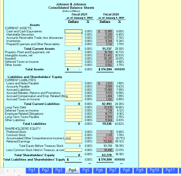 (Dollars in Millions) (Note 1) ip: J\&J labels Net Income as "Net