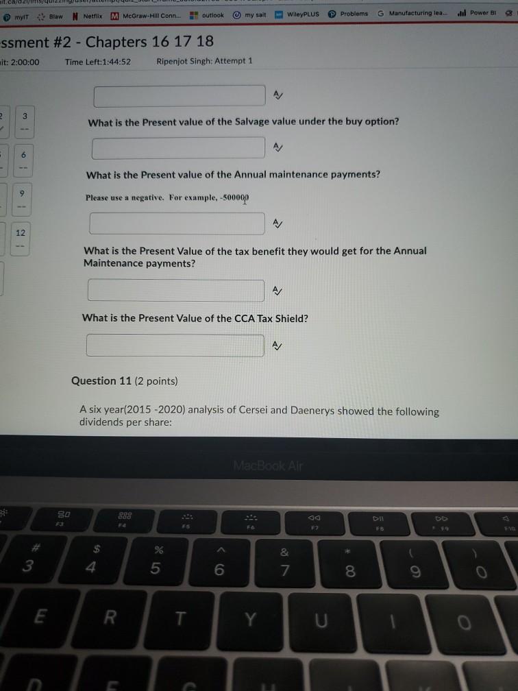 Ripenjot Singh: Attempt 1 . 2 3 Tyrion Corporation would like to