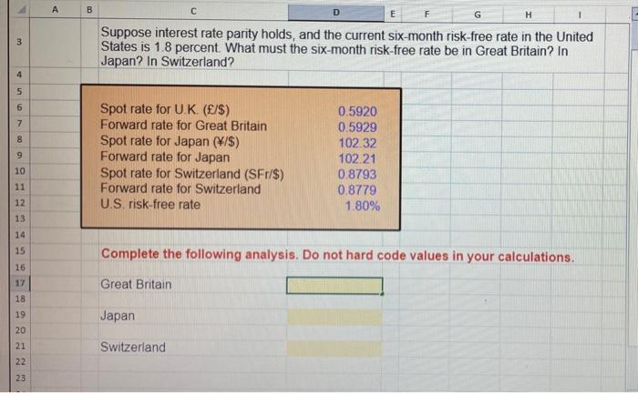  A B D E F G H 3 Suppose interest rate
