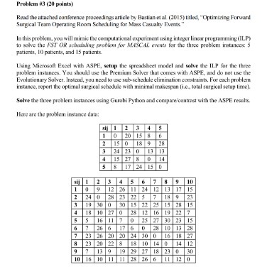  Problem #3 (20 points) Read the attached conference proceedings article by