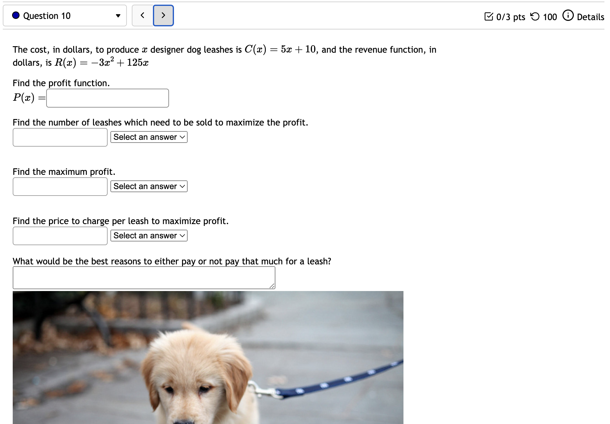 increasing on: [: Question Help: []Video (D Post to forum Submit Question