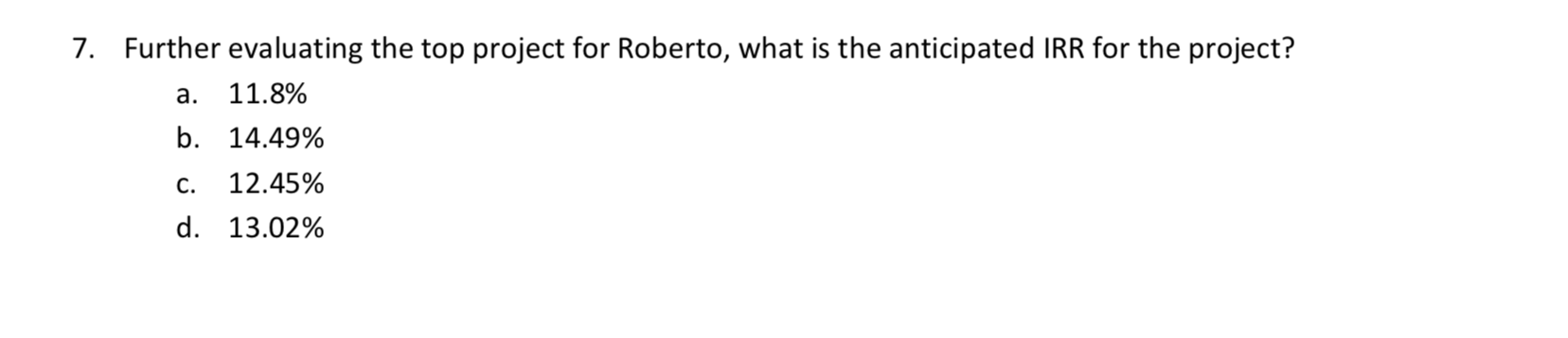 manufacturing company. The company has always followed their ideal capital structure which