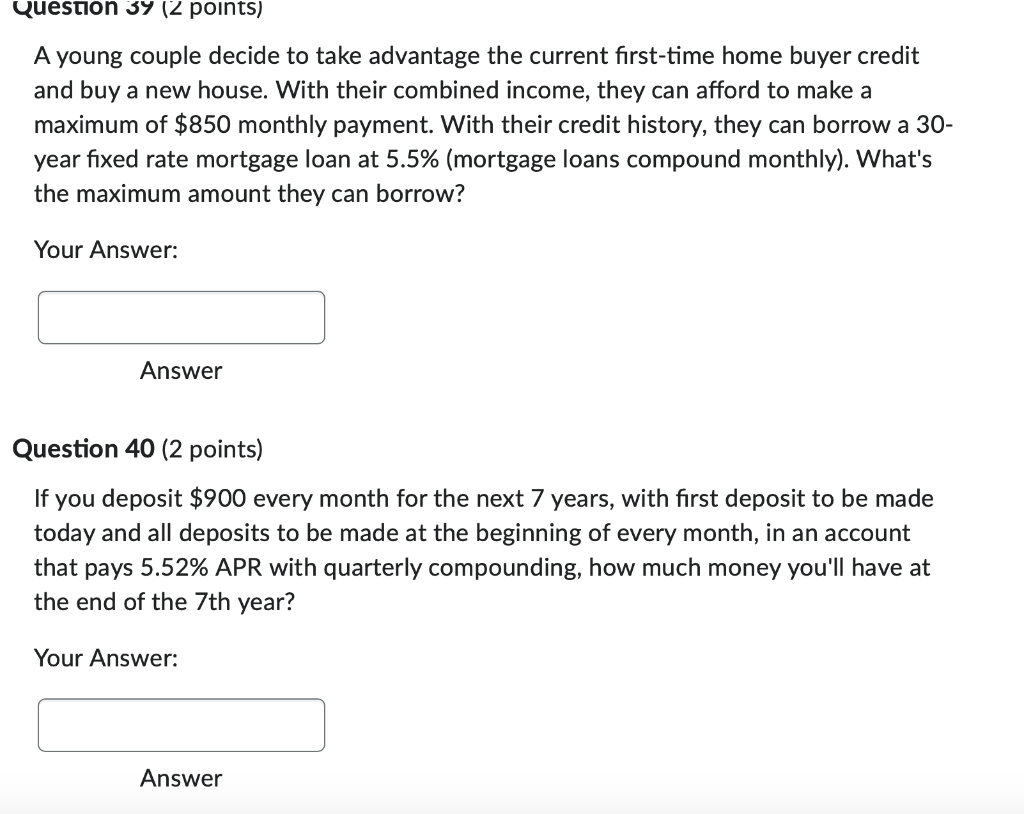 A young couple decide to take advantage the current first-time home