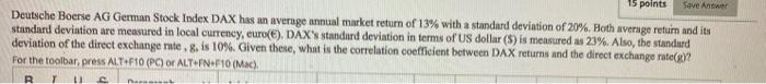 please answer asap. i will rate 15 points Save Answer Deutsche Boerse