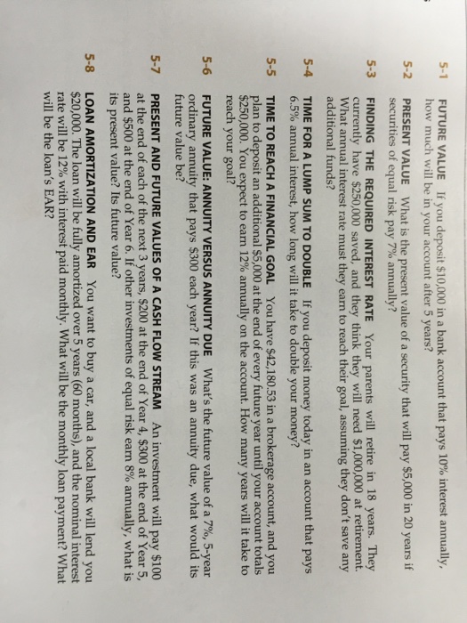  5-1 FUTURE VALUE how much will be in your account after