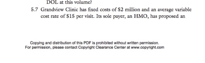that a radiologist group practice has the following cost structure: Fixed costs