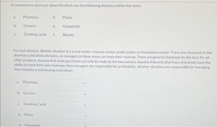 need help with this question A convenience store just down the block