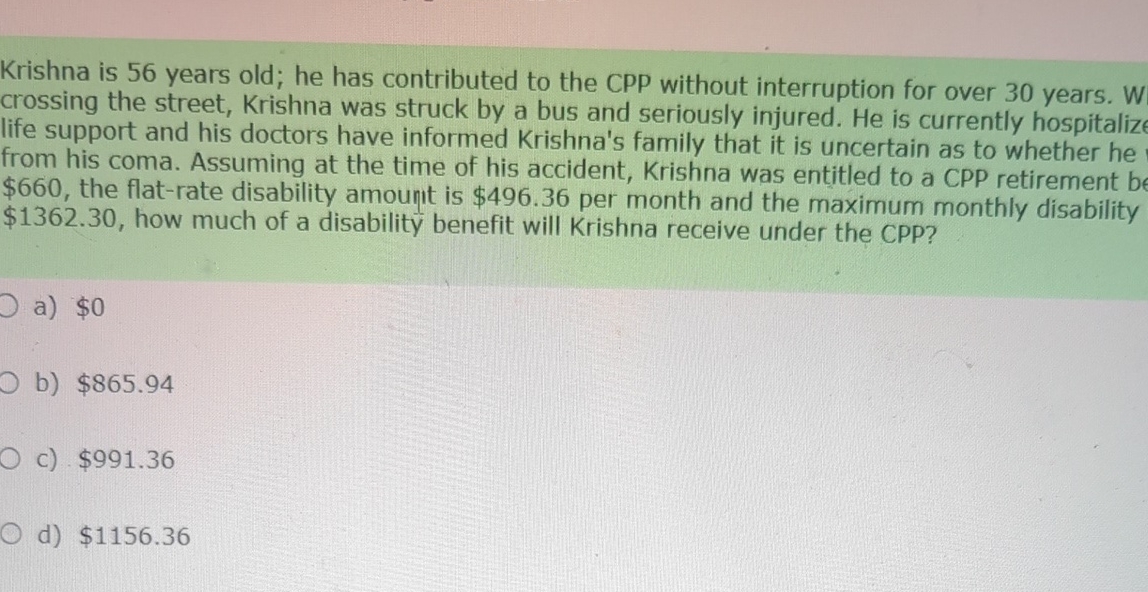  Krishna is 56 years old; he has contributed to the CPP