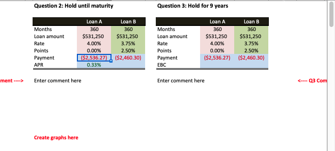 EBC Calculations 1. Use Excel formulas to calculate and compare the two