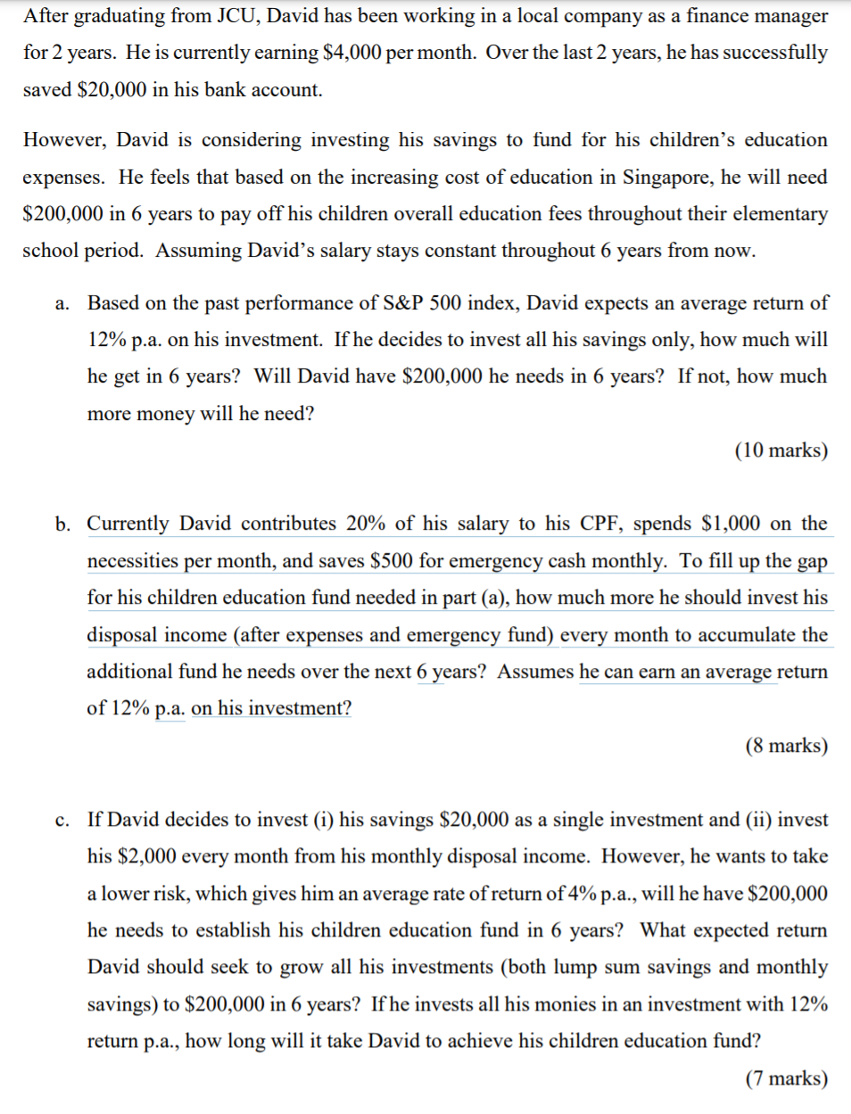 After graduating from JCU, David has been working in a local