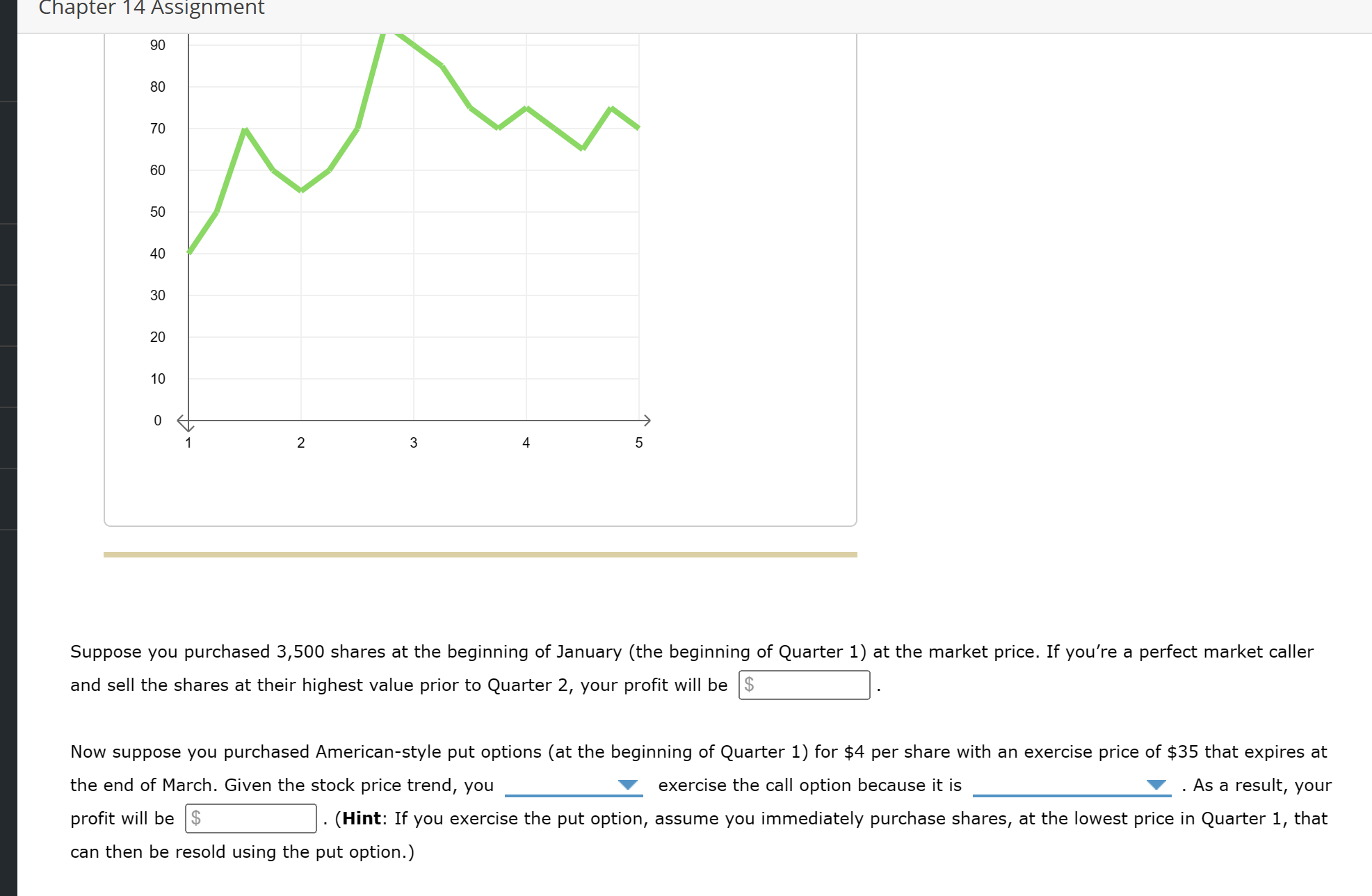 OR out the money) 1st drop box (should OR shouldn't) 2nd drop