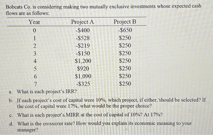 please solve using excel and show formulas used. please show all work!