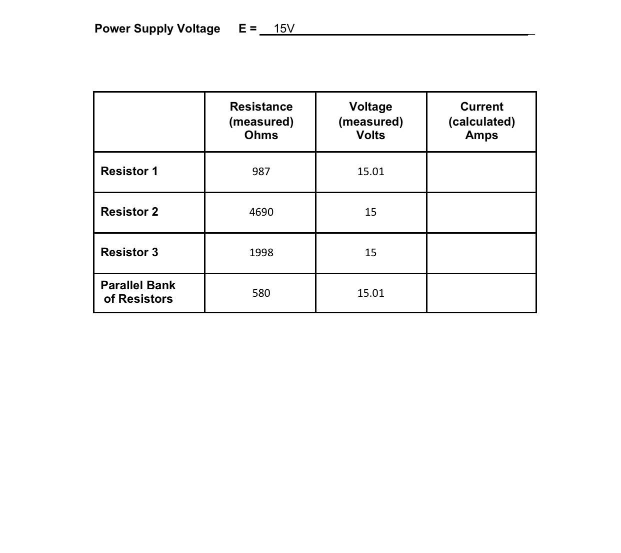 and Resistance. Simple D.C. circuits will be constructed where voltages. currents, and
