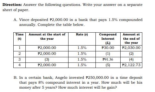 he repay after 6 years? Solution: Given: P = P50,000.00 m =
