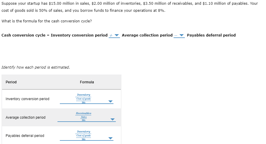 Cash Conversion Cycle: Can I please have help on the last portion: