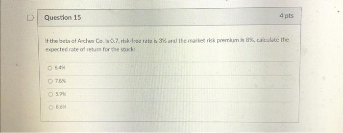 I need help Please double check your work !! If the beta