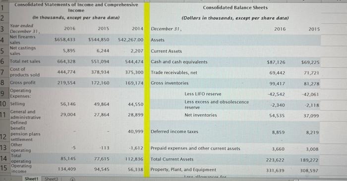 spreadsheet, CALCULATE AS MANY FINANCIAL RATIOS AS YOU CAN for the company