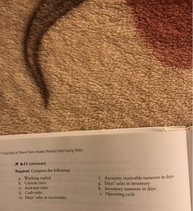 balance sheet and in partial balance sheet and income statement for King