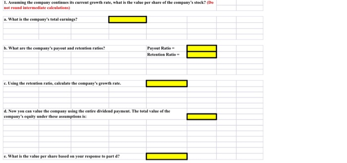 Answer Week 6 Case Study Instructions You should use the Excel Template