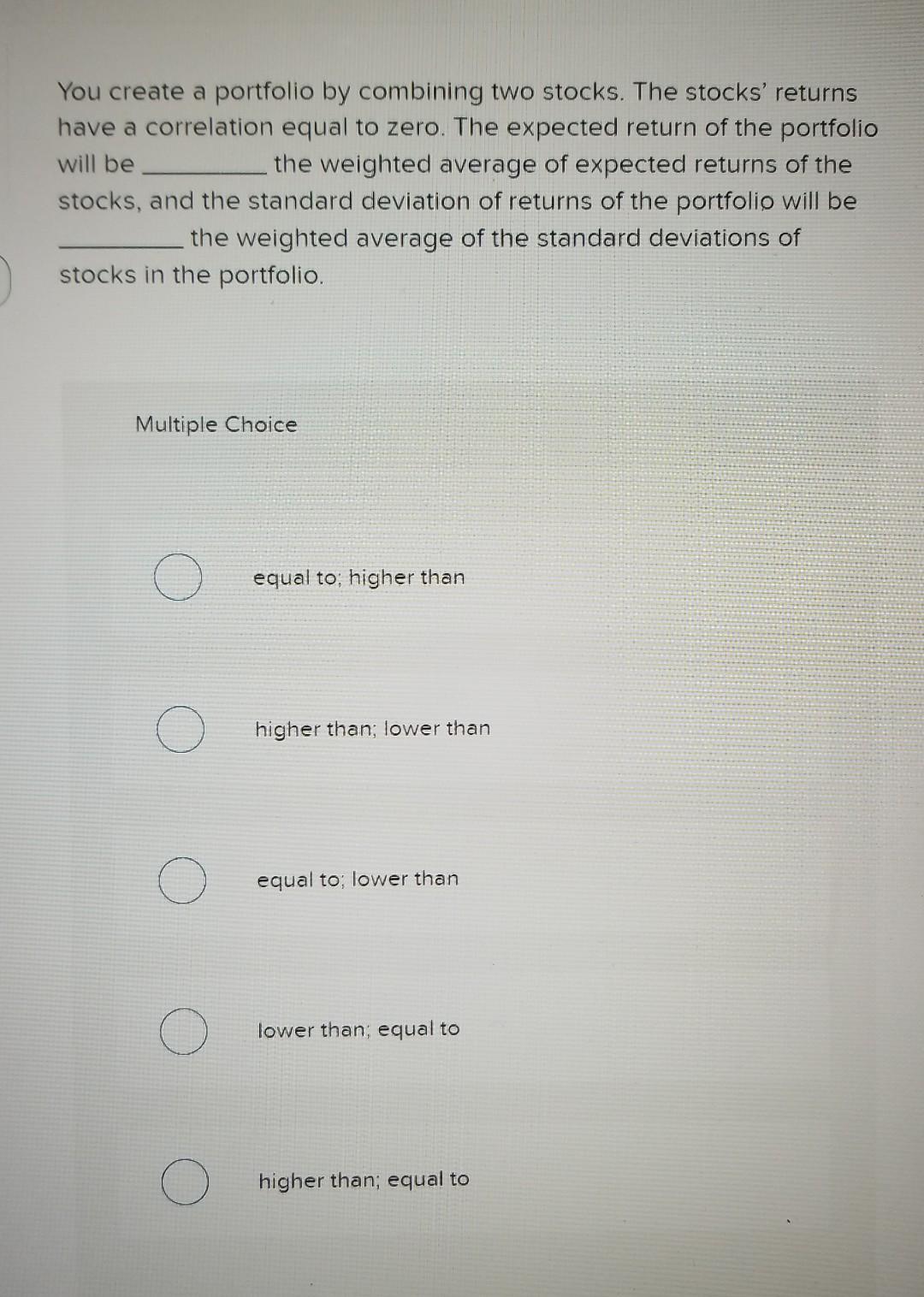 days later. Then risk free rate is 8% and the expected return