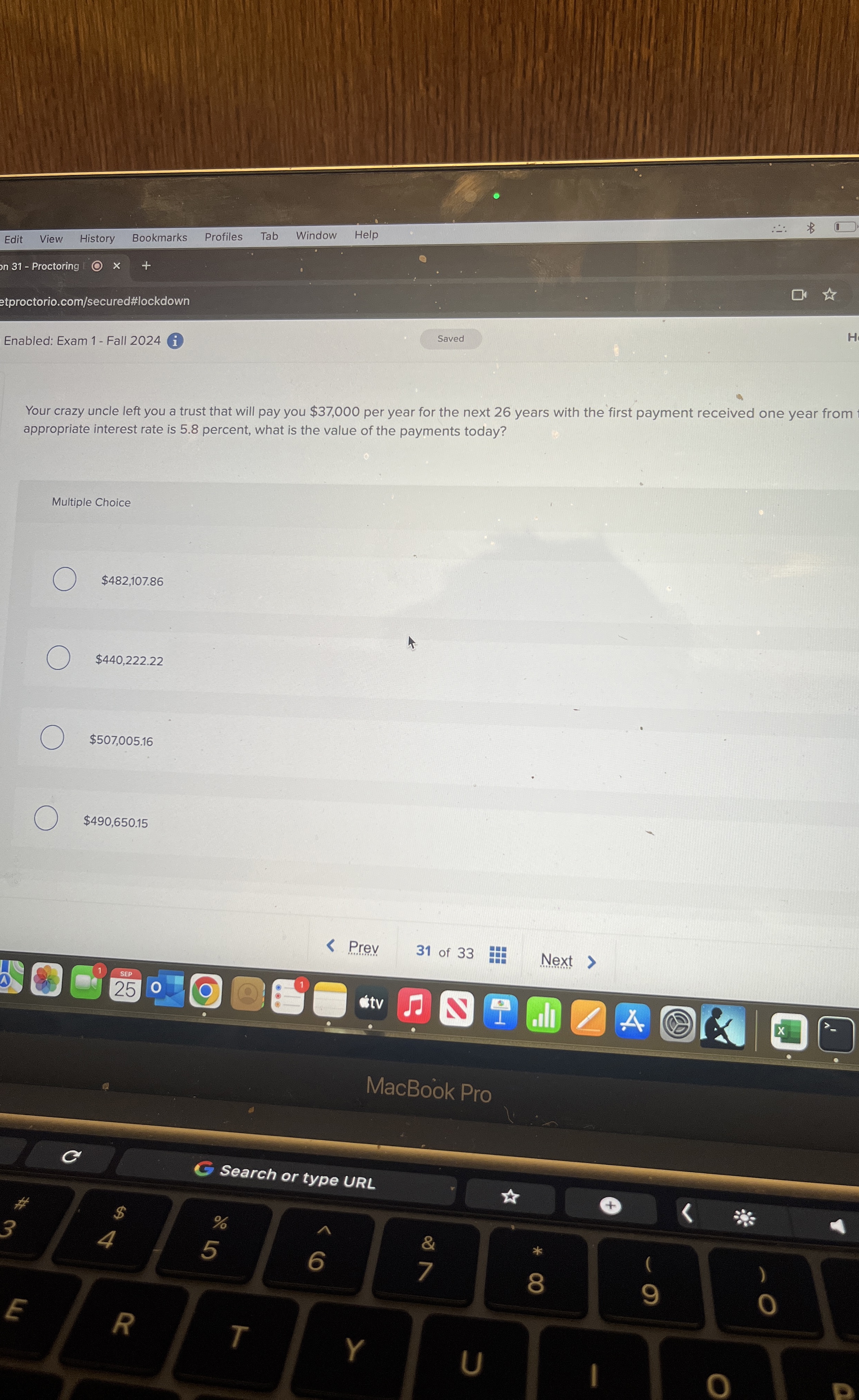  Your crazy uncle left you a trust that will pay you