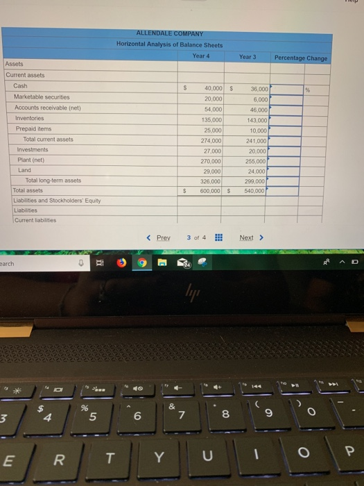 both the balance sheet and income statement. Complete this question by entering