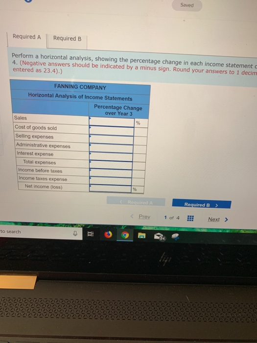 statements for Fanning Company for Year 3 and Year 4 follow: FANNING