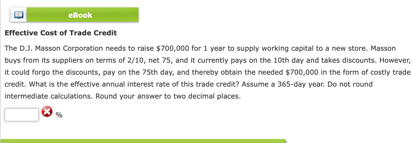  Show me the steps to solve: The D.J. Masson Corporation needs