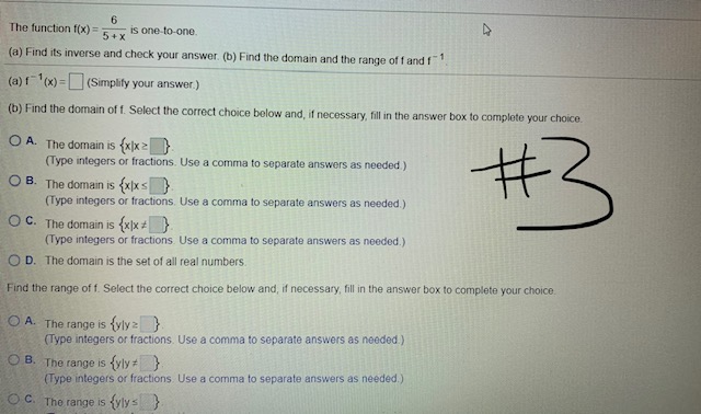 I included attachments of them in order! 1. The function f(x) =