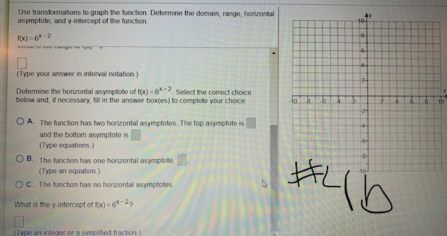 range is the set of all real numbers, Find the domain of