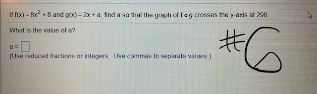 answer box to complete your choice. O A. The domain is {
