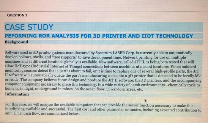 $/year 35,000 200,000 50,000 year 1, plus 5000 per year for years