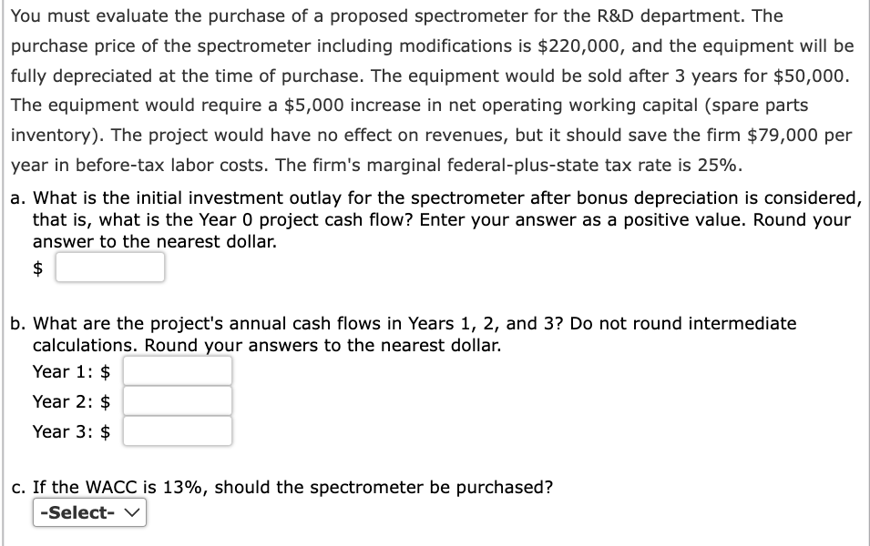  Holmes Manufacturing is considering a new machine that costs $270,000 and