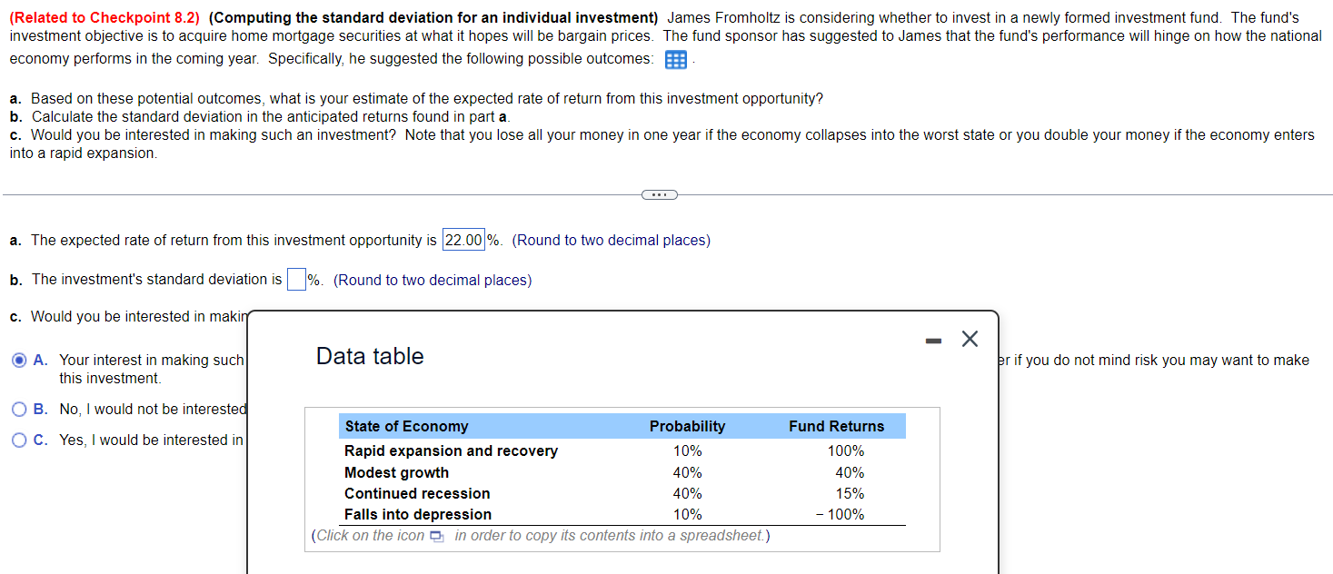  Please Help me Figure out part b. (Related to Checkpoint 8.2)(Computing