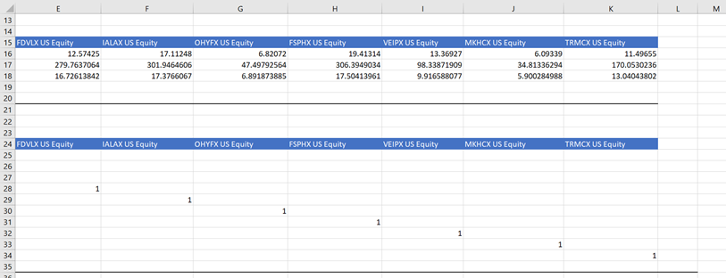 Equity 12/31/2010 25.2371 31.608 29.0133 22.2655 12/30/2011 0.5242 - 14.1775 -6.2913 -6.7133