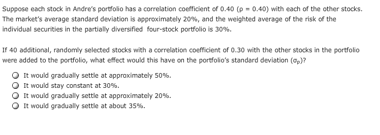 financial assets and securities is referred to as a portfolio. Most individuals