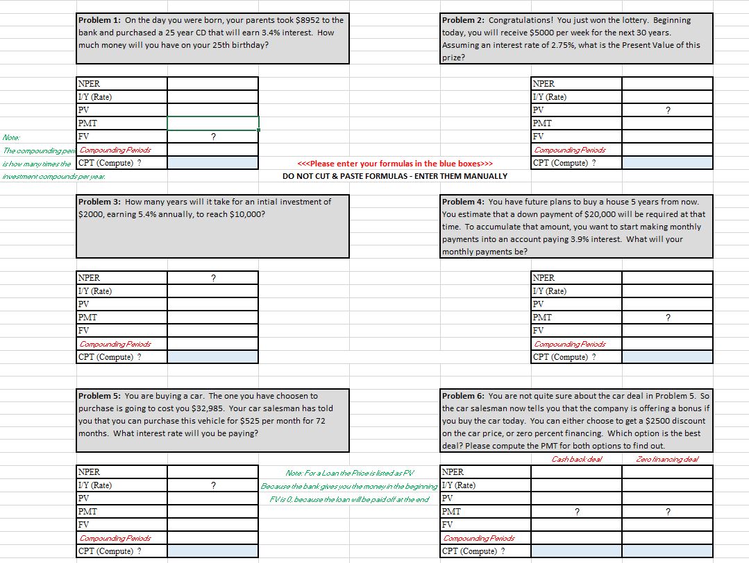  Problem 1: On the day you were born, your parents took