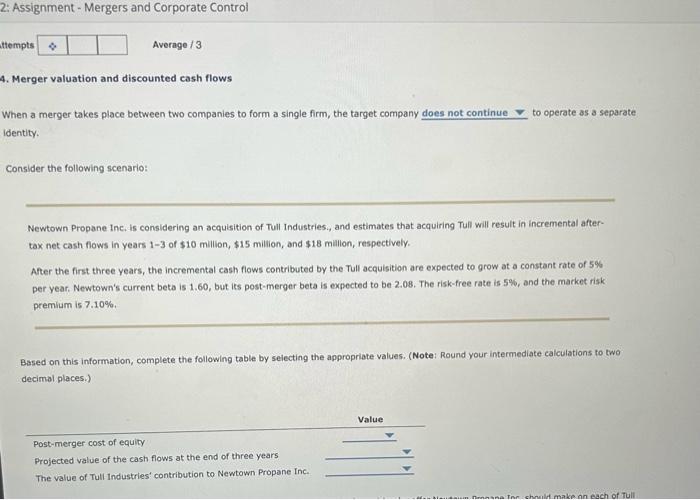 merger analysis & adjusted present value approach // please help!! Merger valuation