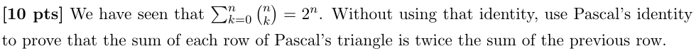 Please type rather than write [10 pts] We have seen that 22:0