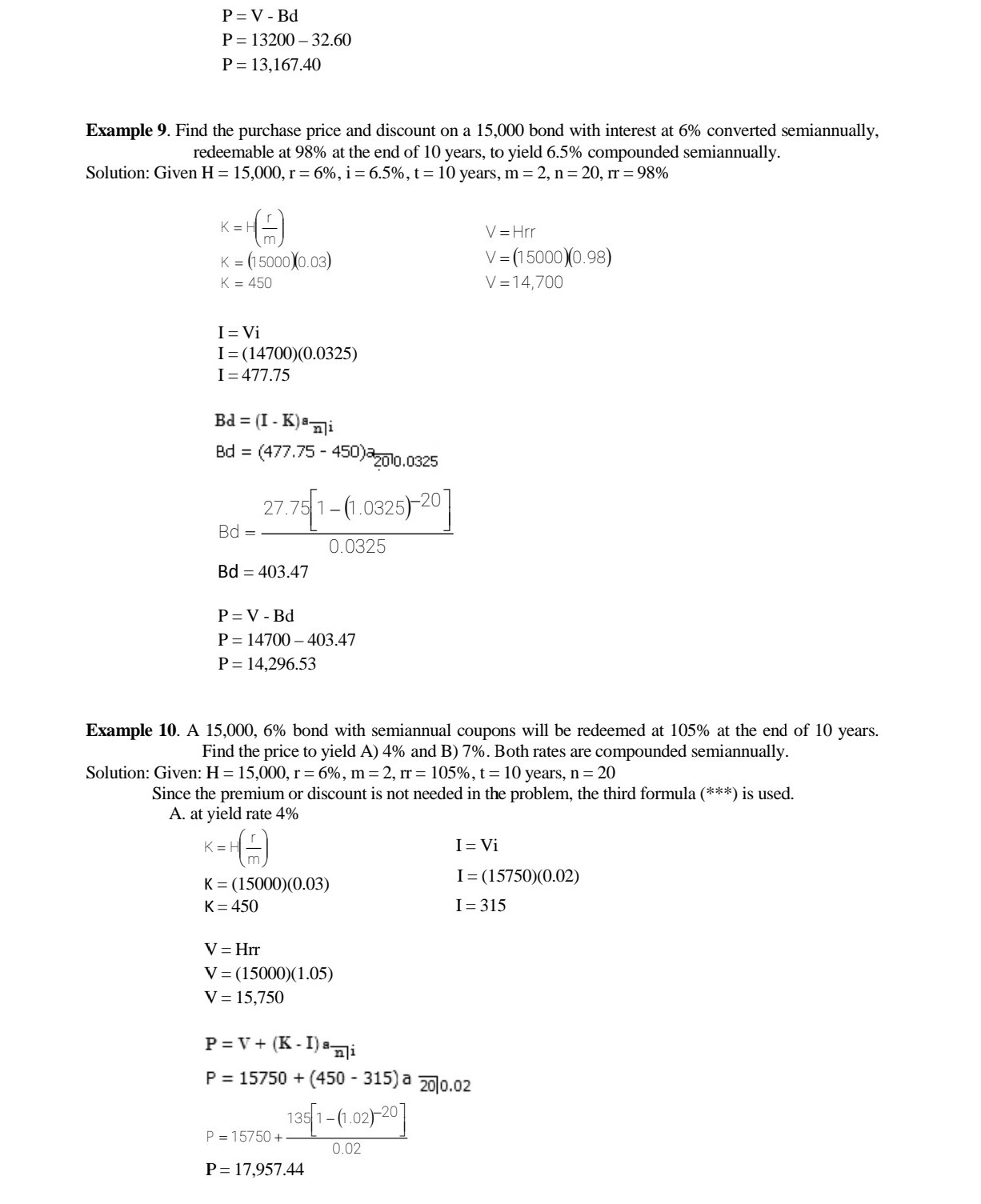 put explanation 06. Find the purchase price of a 10-year 3,500 par