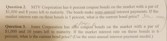  How would compute the answer using excel? Question 2. MTV Corporation