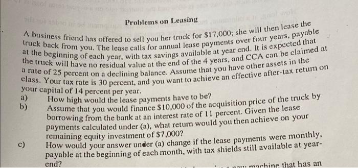 I only need help with c) but i need step by step