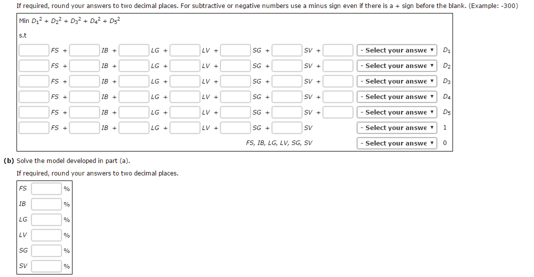  A second version of the Markowitz portfolio model maximizes expected return