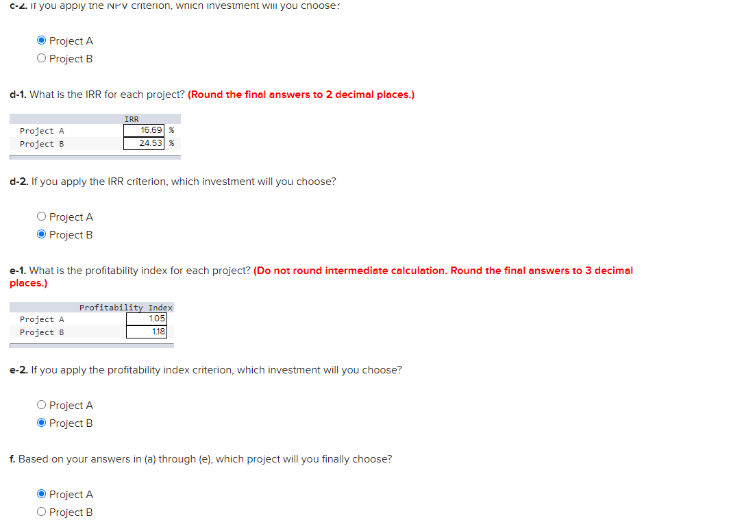 24,000 3 67,000 21,500 4 442,000 16,600 Whichever project you choose, if