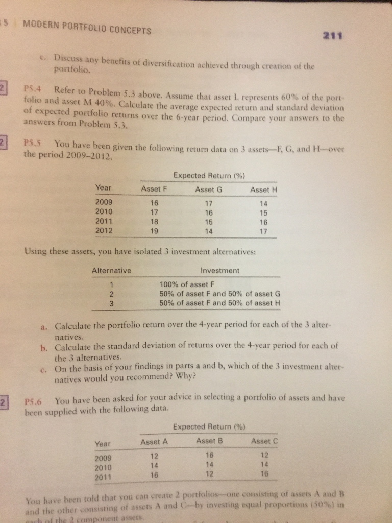 the 4-vear Your portfolio te your average return over the 4-year period.