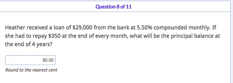 If he received the loan at 2.92% compounded monthly, what was the