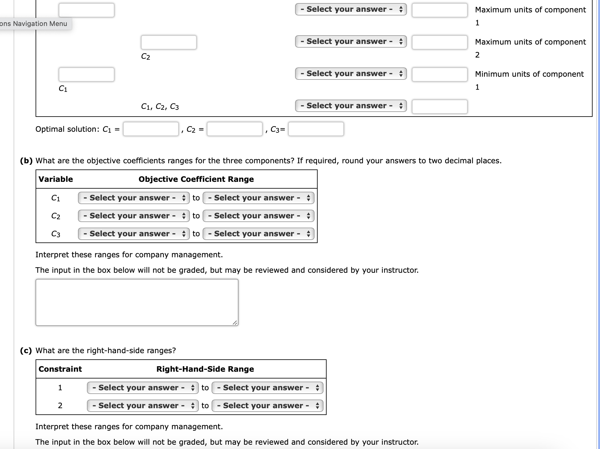 for sale to refrigeration companies. The components are processed on two machines: