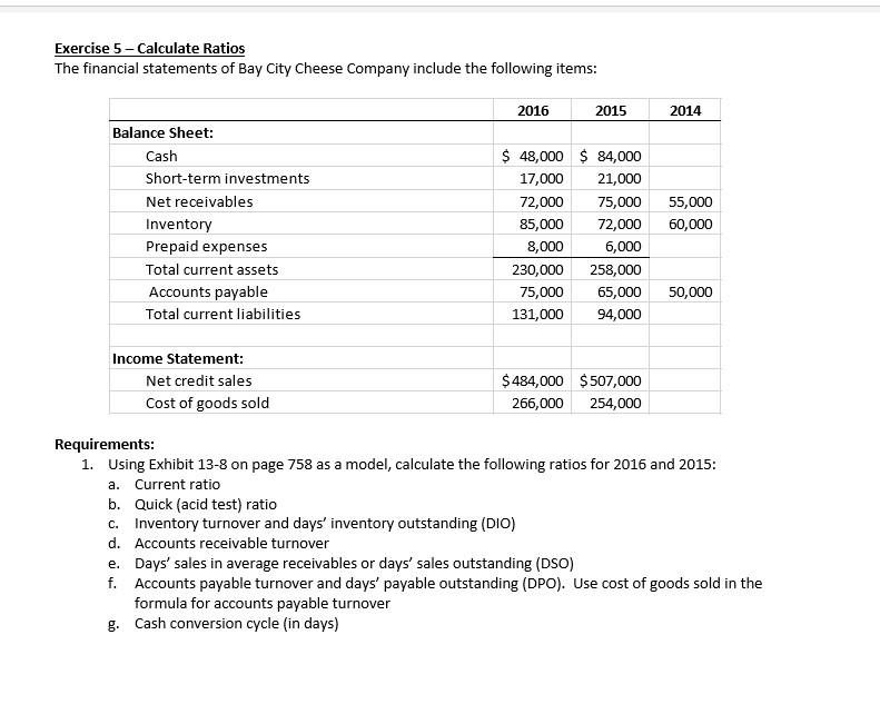 1. Using Exhibit 13-8 on page 758 as a model, calculate the