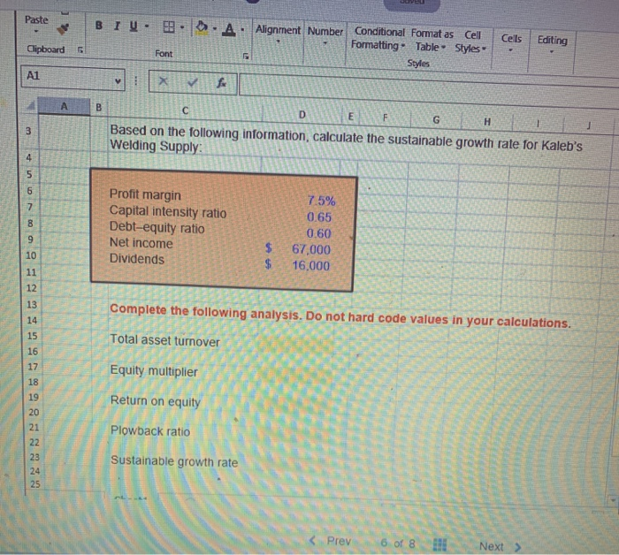  Paste BIU. Alignment Number Cells Editing Conditional Format as Cell Formatting