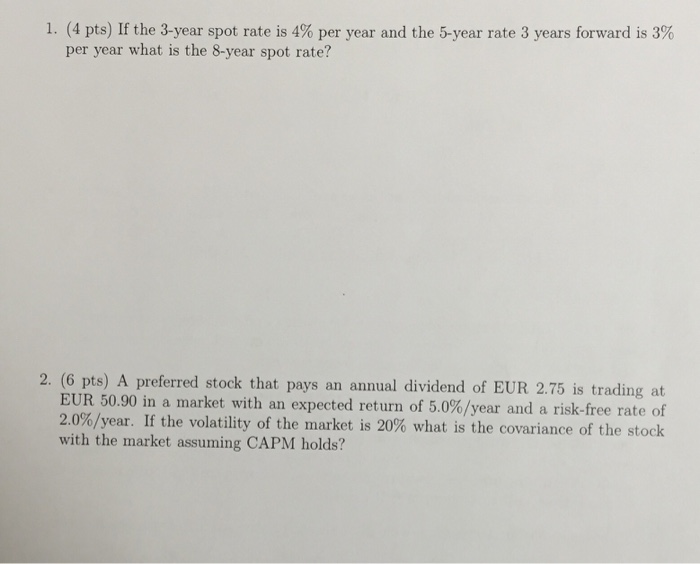  1. Finance. Please provide complete and correct solution done on computer
